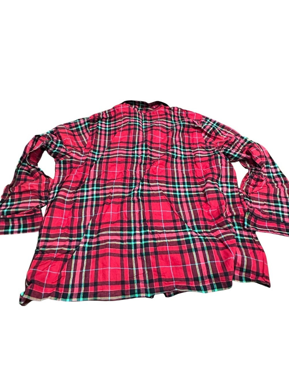 Wondershop Women's 1X Family Sleep 2 Pc Red Green Black Tartan Plaid - Picture 8 of 15